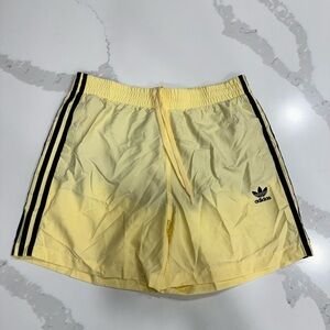 Adidas Men's Light Yellow Athletic Shorts